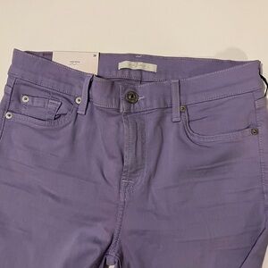 7 For All Mankind Purple Super Skinny Jeans